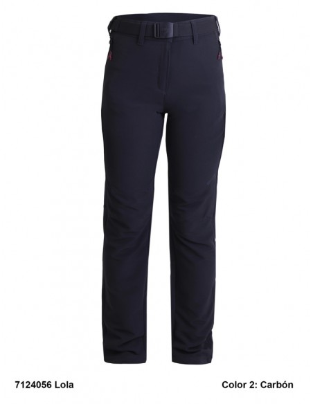 Pantalón Trekking Poliéster/Elastano Sin Perchar  GRIS LOLA