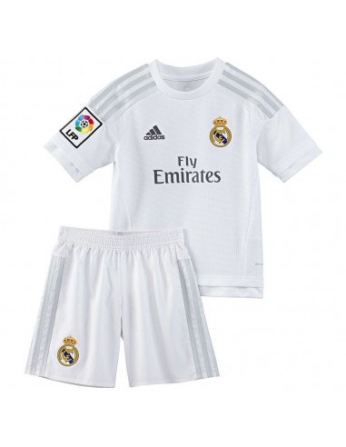 EQUIPACION DE FUTBOL REAL MADRID H SMU MINI BLANCO