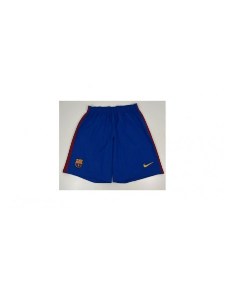 SHORT FUTBOL CLUB BARCELONA AZUL FRANJA GRANATE