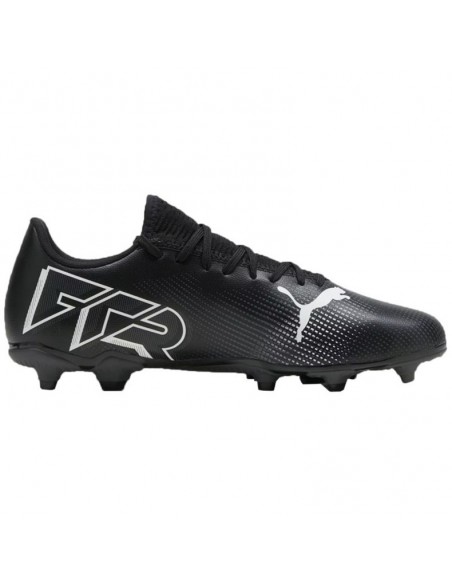 Botas de futbol PUMA 107723-02-FUTURE 7 PLAY FG/AG-UNISEX-NEGRO-BLANCO