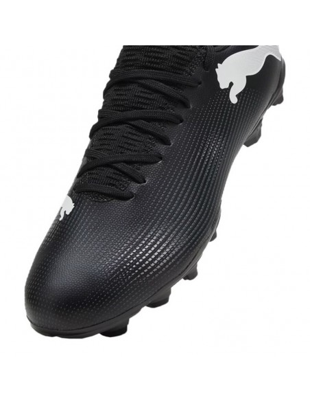 Botas de futbol PUMA 107723-02-FUTURE 7 PLAY FG/AG-UNISEX-NEGRO-BLANCO