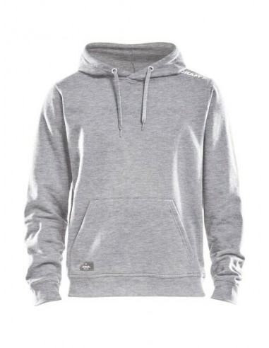 SUDADERA HOMBRE GRIS CAPUCHA ALGODÓN CRAFT