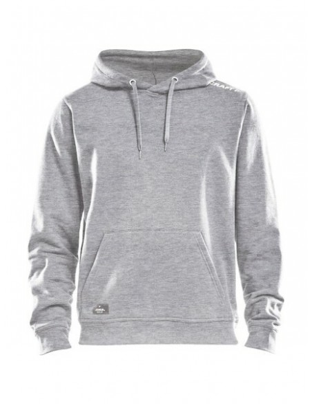 SUDADERA HOMBRE GRIS CAPUCHA ALGODÓN CRAFT