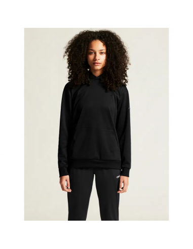 SUDADERA MUJER CRAFT NEGRA CAPUCHA POLIESTER POLAR