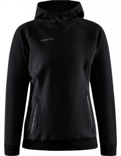 SUDADERA MUJER CRAFT NEGRA CAPUCHA CORE SOUL