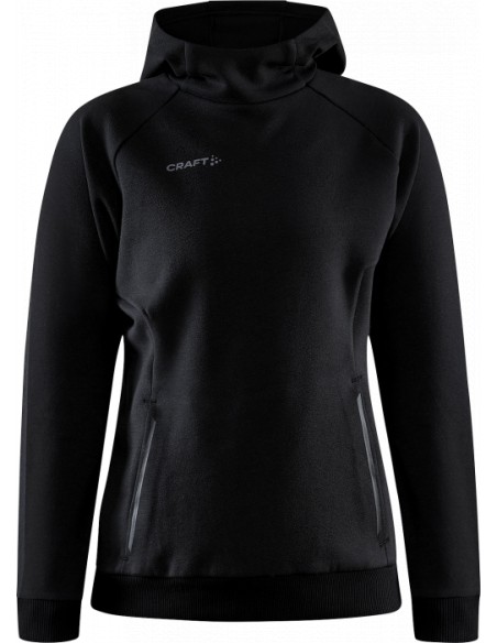 SUDADERA MUJER CRAFT NEGRA CAPUCHA CORE SOUL