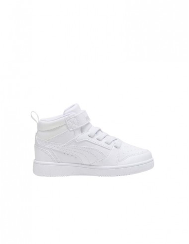 PUMA Calzado multideporte-Puma Rebound V6 Mid-393832-05-BLANCO-GRISES