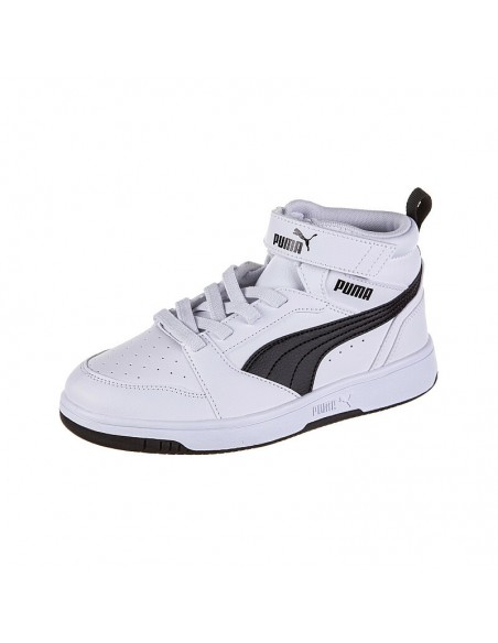 PUMA Calzado multideporte-Puma Rebound V6 Mid-393832-02-BLANCO-NEGRO