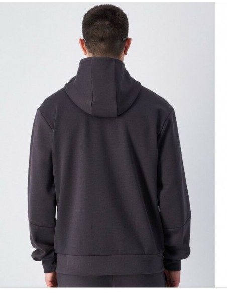 CHAMPION HOODED FZ SWEATSHIRT INTERLOCK GRIS 220395 ES503