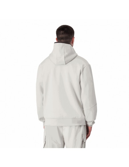 CHAMPION HOODED FZ SWEATSHIRT INTERLOCK BEIGE 220395 ES057