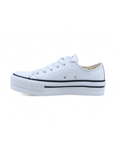 ZAPATILLAS VICTORIA PLATAFORMA PIEL BLANCO