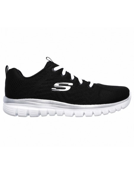Zapatilla Multideporte para MUJER SKECHERS GRACEFUL-GET CONNECTED-BBK