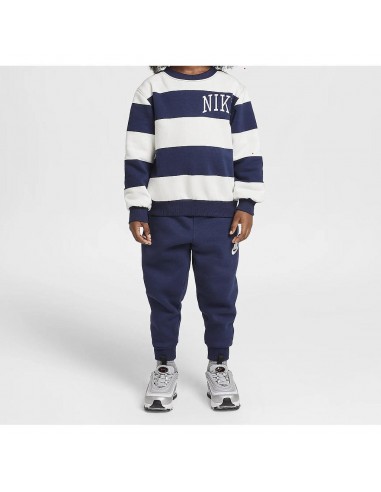 Chándal NIKE NKN N NSW CLUB SNL STRIPE CREW 86M256 U90 Marino