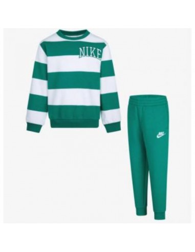 Chandal NIKE NKN N NSW CLUB SNL STRIPE CREW 86M256 E6Z Verde