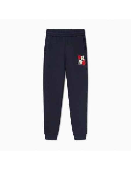 PUMA ESS+ GRAPHIC Sweatpants FL B - blue