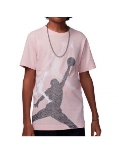 Camiseta NIKE JDB GRADIENT STACKED JM SS TEE 95D119 AHC Rosa