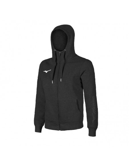 SUDADERA ABIERTA CON CAPUCHA MIZUNO ALGODON