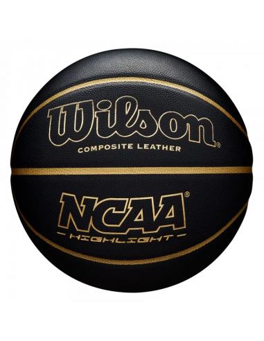 BALÓN BASKET WILSON NCAA NEGRO DORADO