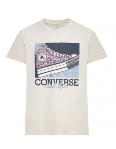 Camiseta CONVERSE CNVG FLORAL LEOPARD SNEAKER TE 4CG166 W0L Beige