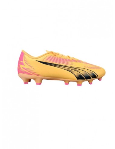 Botas de futbol PUMA 107763-03-ULTRA PLAY FG/AG-UNISEX-ROSA-BLANCO