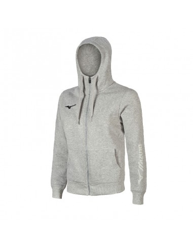 SUDADERA ABIERTA CON CAPUCHA MIZUNO ALGODON