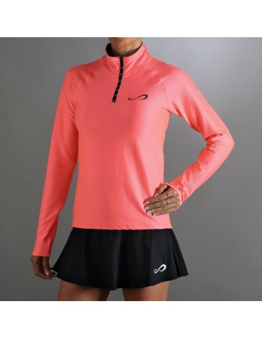 SUDADERA  KIRSCH  ICONIC  BRIGHT CORAL