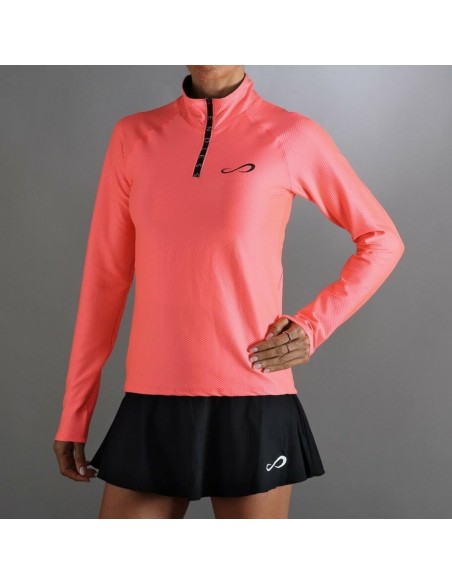 SUDADERA  KIRSCH  ICONIC  BRIGHT CORAL