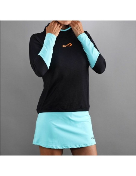 SUDADERA  BREATH LINE BLACK AQUA