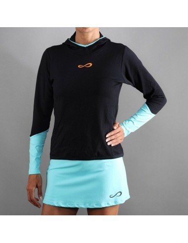 SUDADERA  BREATH LINE BLACK AQUA