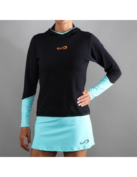 SUDADERA  BREATH LINE BLACK AQUA