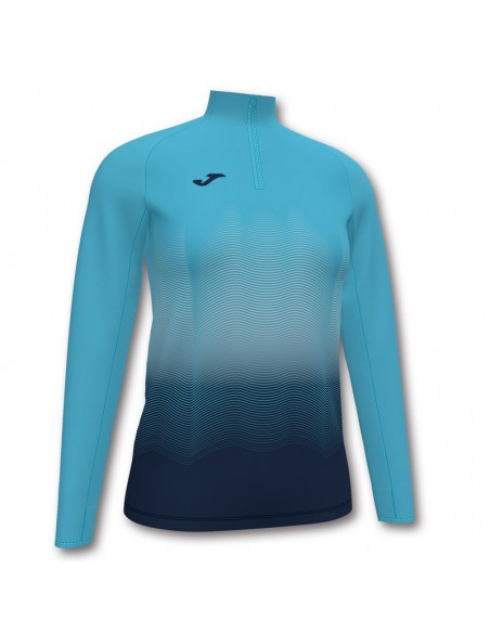 JOMA-SUDADERA ELITE VII TURQUESA FLUOR-M