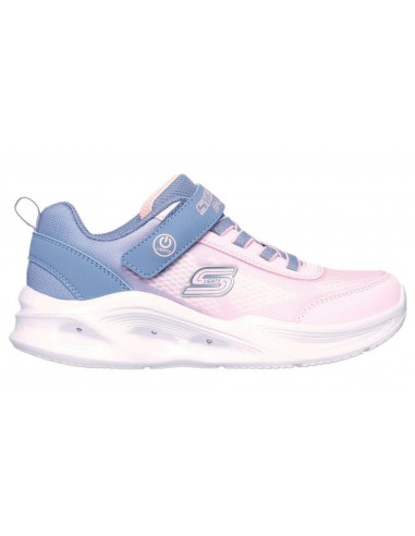 Zapatillas Skechers de luces de niña rosas