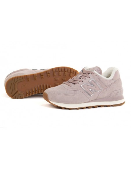 ZAPATILLAS NEW BALANCE WL574LW2 ROSA CON BORREGUILLO