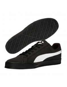 Zapatilla de Moda para UNISEX PUMA Smash Vulc Black-White-Pu