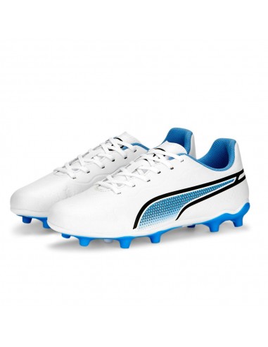 BOTAS DE FÚTBOL KING MATCH FG/AG JR BLANCO/AZUL