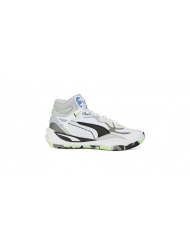 CALZADO DE BALONCESTO PUMA PLAYMAKER PRO MID BLANCO VERDE