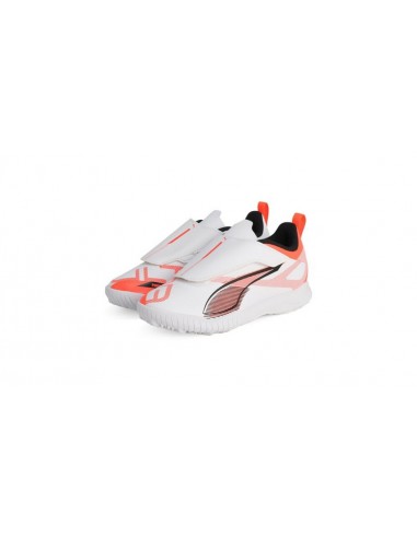 BOTAS DE FÚTBOL PUMA ULTRA 5 PLAY V TT JR BLANCO/NARANJA