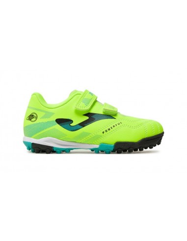 BOTAS DE FÚTBOL JOMA POWERFUL JR 2411 LEMON FLUOR TURF