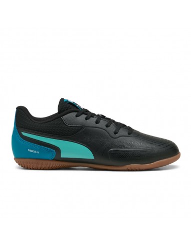 ZAPATILLAS DE FÚTBOL SALA PUMA TRUCO III JR NEGRO-AZUL