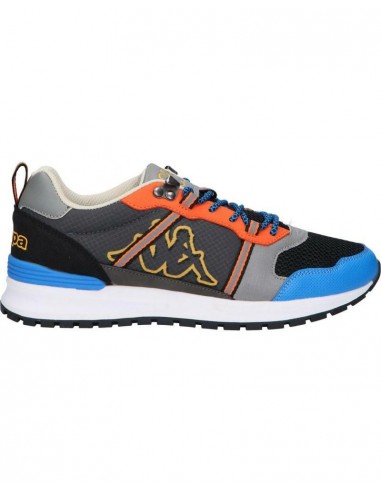 ZAPATILLAS KAPPA LOGO LINO GRIS-AZUL-AMARILLO