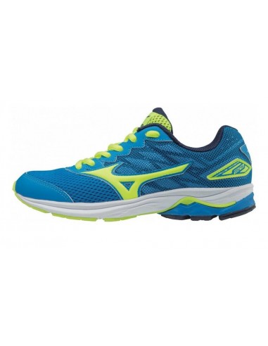 ZAPATILLAS MIZUNO WAVE RIDER 20 JR AZUL-AMARILLO