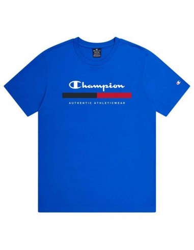 Camiseta CHAMPION Crewneck T-Shirt-219735-BS023-AZUL ROYAL-HOMBRE