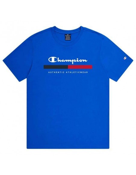 Camiseta CHAMPION Crewneck T-Shirt-219735-BS023-AZUL ROYAL-HOMBRE