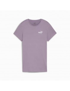 PUMA-ESS+ Embroidery Tee- pale plum