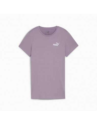 PUMA-ESS+ Embroidery Tee- pale plum