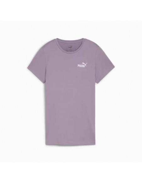 PUMA-ESS+ Embroidery Tee- pale plum