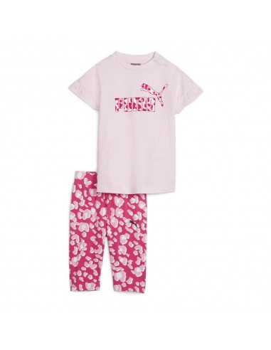 Chandal PUMA 680327-28-MINICATS ANIMAL Legging Set-UNISEX JUNIOR-ROSA