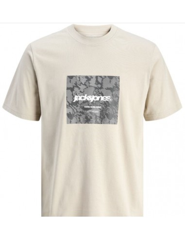 Camiseta JACK & JONES JCOTARMAC CAMO FRONT TEE 12273239 BEIGE Beige