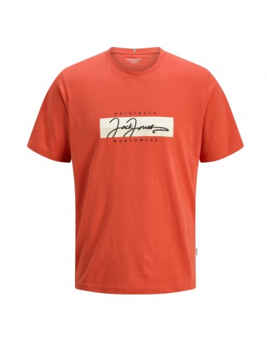 Camiseta JACK & JONES JORFREDERIKSBERG BOX 12278266 NARANJA Naranja