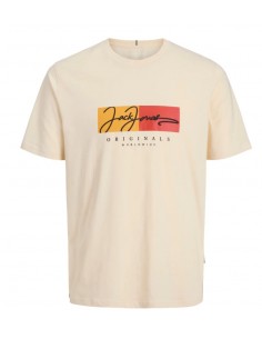 Camiseta JACK & JONES JORFREDERIKSBERG BOX 12278266 BEIGE...